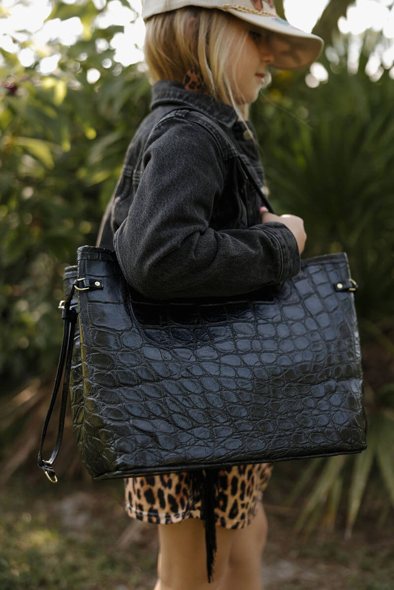 Large Alligator Tote 6