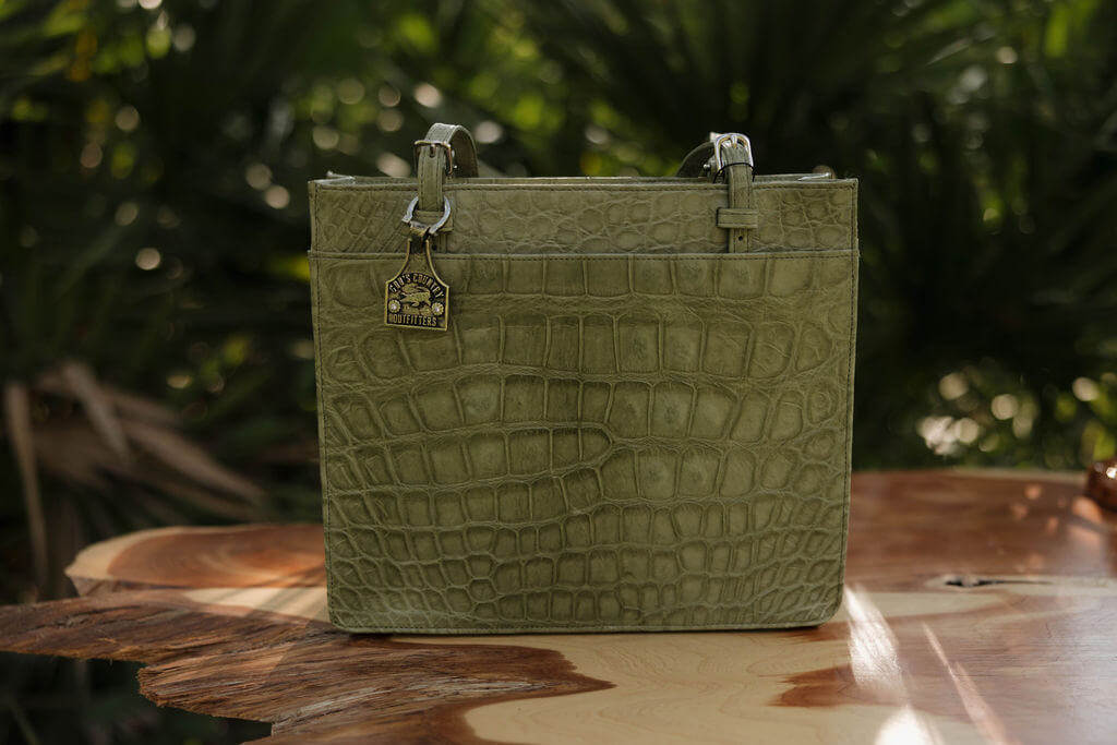 Sage Green Square Tote 8
