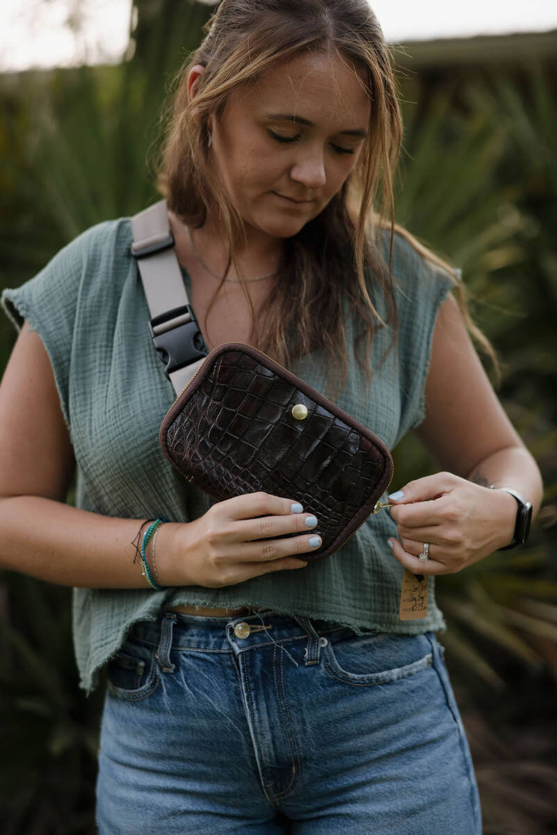 Alligator Belt Bag 3